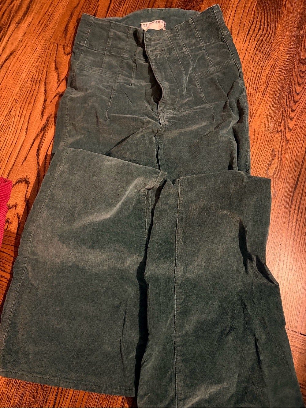 Free People We the Free dark green corduroy pants sz 27 - Picture 3 of 3